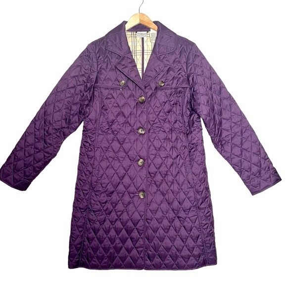 L.L. Bean Jackets & Blazers - Ll Bean Quilted Lined Barn Coat Purple - Size L